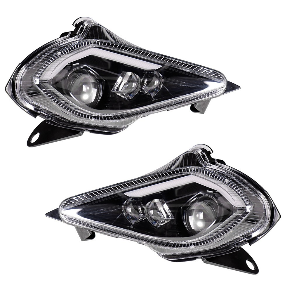 2PCS LED Headlights Head Lamps For Yamaha YFZ 450 Raptor 350 700 700R 2006-2023