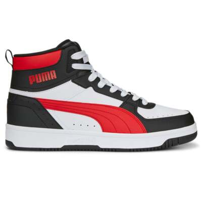 Мужские белые кроссовки Puma Rebound Joy Wide High Top, спортивная обувь 38643722