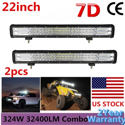 12D 22 inch 1280W LED Work Curved Light Bar Spot Flood Driving Offroad FOR FORD