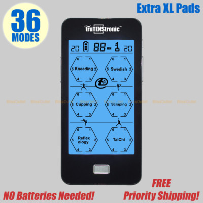 TENS EMS Unit Machine EMS Electric Massager 36 modes Best Sciatica Relief XL