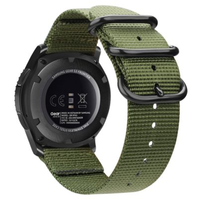 For Samsung Galaxy Watch 46mm SM-R800/SM-R805 Sport Watch Band Woven Nylon Strap