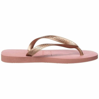 havaianas slippers rose gold