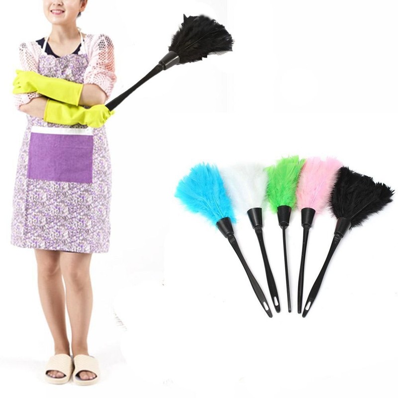 Portable Anti-static Cleaner Plastic Handle Turkey Feather D