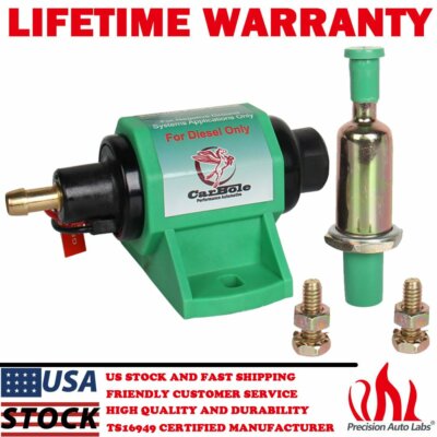 12V 4-7Psi Universal 12D Micro Electric Fuel Transfer Pump 35GPH For DIESEL Only