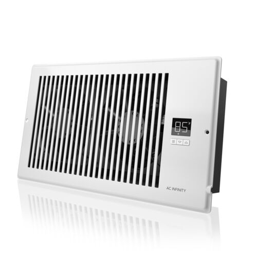AIRTAP T6, Quiet Register Booster Fan, Heating / Cooling 6 x 12” Registers White