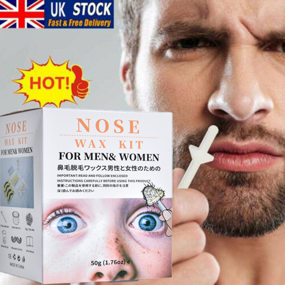 Nose Ear Hair Removal Wax Kit Painless & Easy Women Men Nasal Waxing
