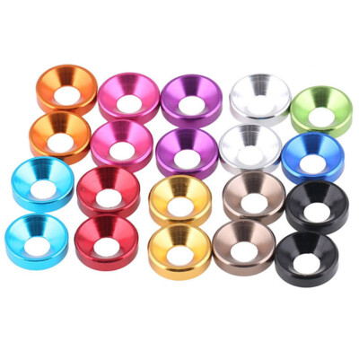 Countersunk Head Washers Aluminum Alloy Gasket for M2 M2.5 M3 M4 M5 Screws Bolts