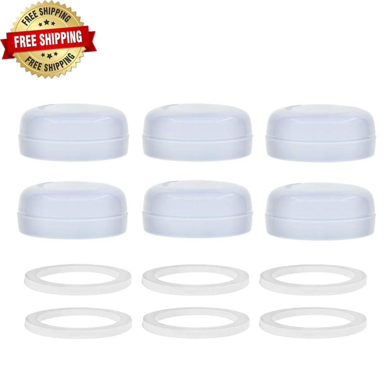 Solid Lids Aka Travel Caps W/ Sealing Ring Compatible with Avent Bottle; ⭐⭐⭐⭐⭐