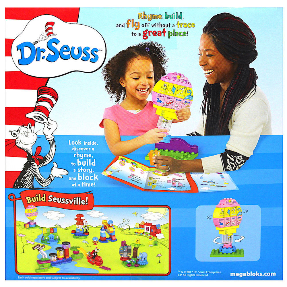 ??DR. SEUSS OH, THE PLACES YOU'LL GO RHYME TO BUILD MEGA BLOKS PLAYSET BLOCKS??