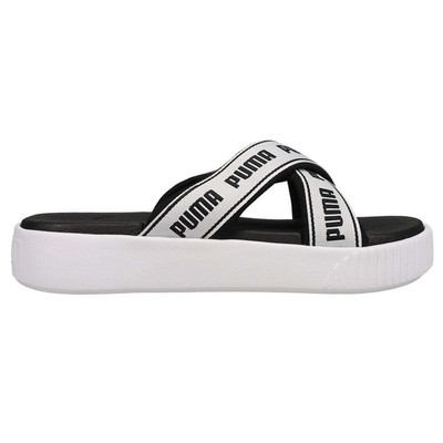 

Женские белые повседневные сандалии Puma Platform Slide Tape 380677-01, Белый, Puma Platform Slide Tape
