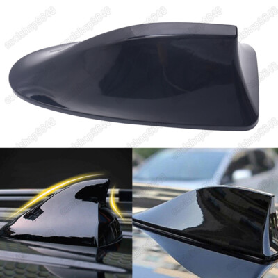 Universal Car Roof Radio AM/FM Signal Shark Fin Style Aerial Antenna Cover Black