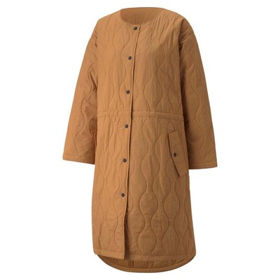 

Puma Infuse Oversized Padded FullZip Jacket Womens Brown Casual Athletic Outerwe, Коричневый, Puma Infuse Oversized Padded FullZip Jacket