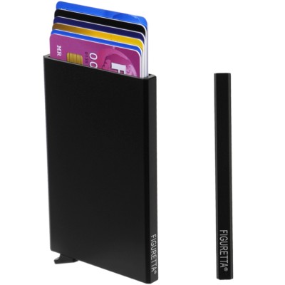 FIGURETTA Aluminium EC-Karten-Etui,Club,Kredit,Visa,Karten,Mappe,ALU,Hülle,NEU