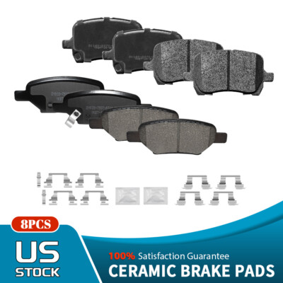 Front Rear Ceramic Brake Pads for Chevy Cobalt Malibu Pontiac G5 G6 Saturn Aura