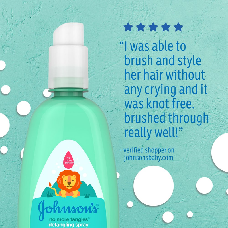 Johnson'S No More Tangles Hair Detangling Spray, Tear Free, 10 Fl. Oz
