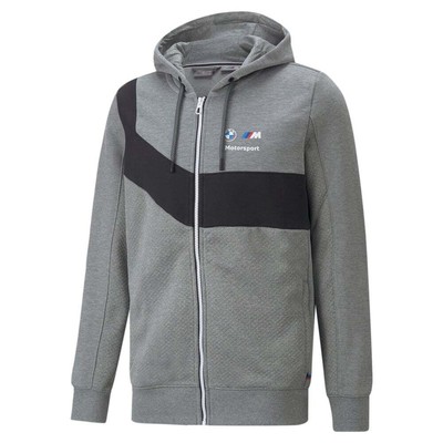

Puma Bmw Mms Motorsport толстовка с капюшоном и полной молнией мужская серая повседневная спортивная O, Grey, Puma Bmw Mms Motorsport Hooded Full Zip Sweat Jacket