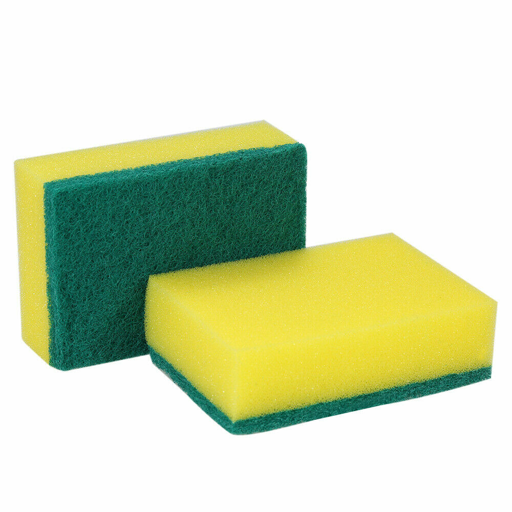 630pcs Sponge Scouring Pad Kitchen Dishes Cleaner Scour Scrub Cleaning