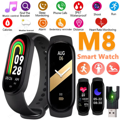 M8 Smart Band Watch Bracelet Wristband Blood Pressure Fitness Heart Rate Tracker