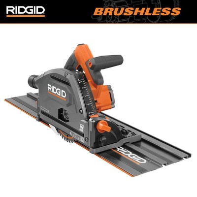 RIDGID Track Saw 6-1/2'' 18V Brushless Adjustable Depth Stop Cordless (Tool Only)