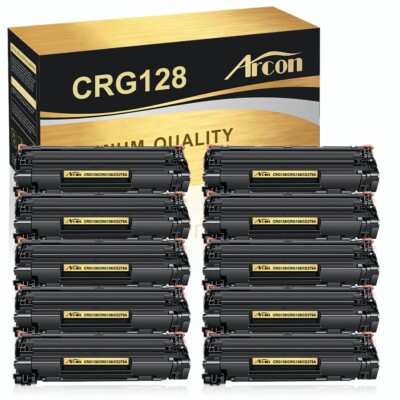 10PK CRG128 For Canon 128 Toner Cartridge imageCLASS MF4770n D530 MF4880dw D550