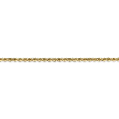 Pre-owned Skyjewelers Real 14kt Yellow Gold 20 Inch 2mm Regular Rope With Lobster Clasp Chain; 20 Inch