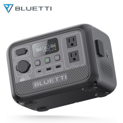 BLUETTI AC2A Portable Power Station 200Wh 300W Solar Generator LFP Power Bank