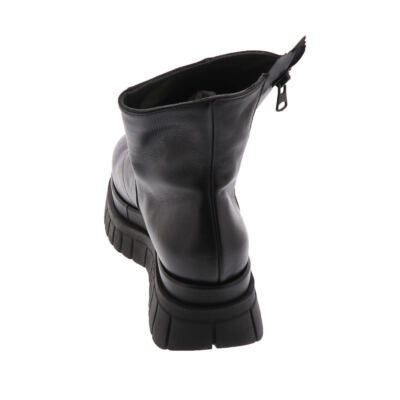 Pre-owned All Black Lester Lugg Bootie Women's Boot