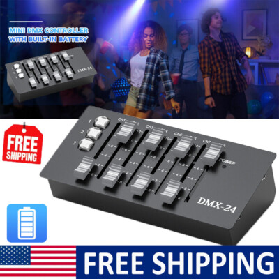 DMX Controller Mini DJ Lighting Controller Stage Equipment Disco Bar Party 24CH