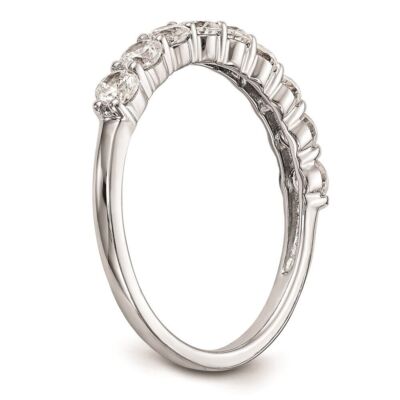 Pre-owned Diamond2deal 14k White Gold 3/4ct Diamond Wedding Band Ring Size 7 For Womens