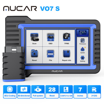  MUCAR VO7S Car Diagnostic Tool OBD2 Scanner Full System Bidirectional CANFD