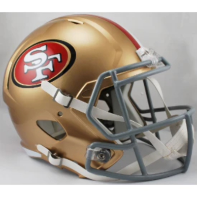 San Francisco 49ers Full Size Speed Replica Football Helmet- NFL.