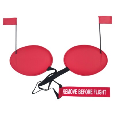 Cirrus SR22 G2 Cowl Plugs w/ RBF Streamer (Color: Red)