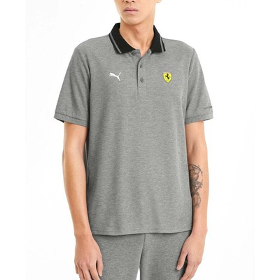 

Рубашка поло Puma Ferrari Race Logo Мужские повседневные топы размера  599843-03, Grey, Puma Ferrari Race Logo Polo Shirt