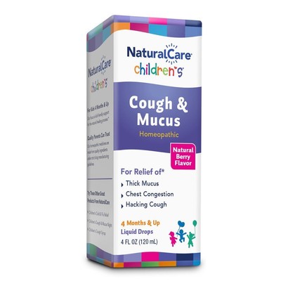 Жидкость NaturalCare для детей от кашля и слизи, 4 унции