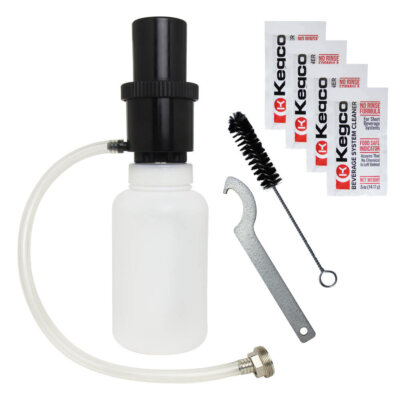Kegco Beer Cleaning Kit - 1 Qt. Bottle w/ 2 oz. Cleaner