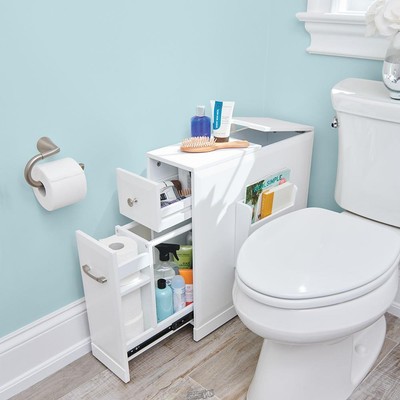 Hammacher Tight Space Bathroom Storage Organizer Cabinet