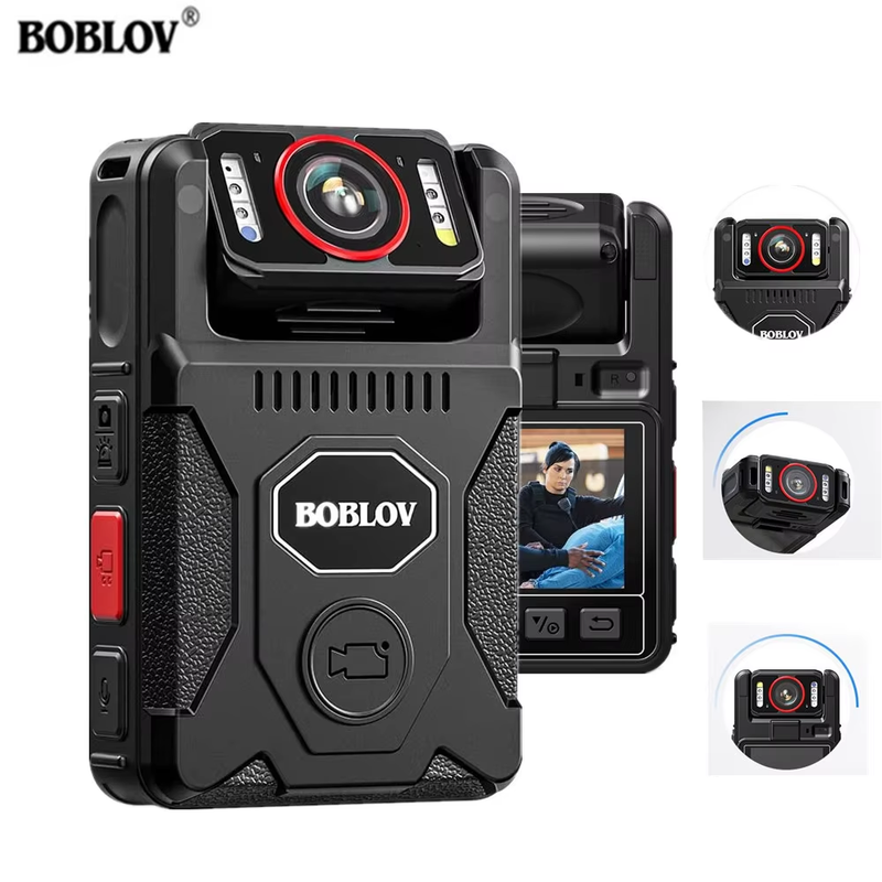 M7 Pro 256GB 1080P HD Body Camera with 180 Rotatable Lens GPS Body Cam 14 Hours