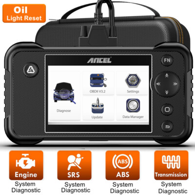 ANCEL FX3000 Elite Car OBD2 Scanner ABS SRS Engine TCM Diagnostic Tool Oil Reset