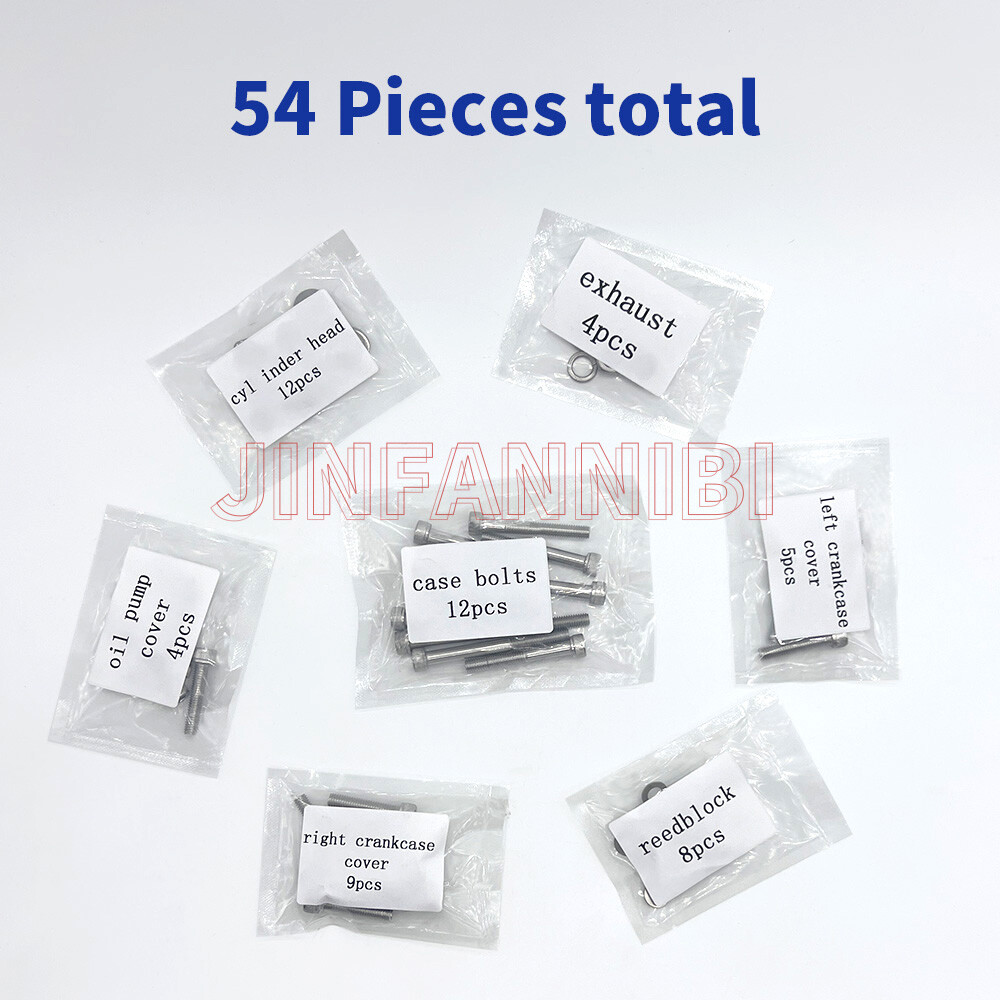 54pcs Stainless Steel Engine Bolts Screw Kit for Yamaha Blaster 200 YFS200 88-06