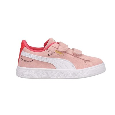 

Puma Suede Lil Lf V Toddler Girls Pink, White Кроссовки Повседневная обувь 380733-03, Puma Suede Lil Lf V Toddler