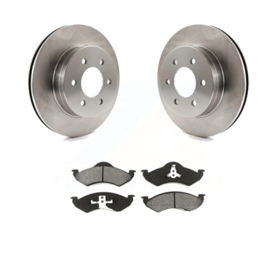 Front Disc Brake Rotors And Semi-Metallic Pads Kit For Dodge Durango Dakota