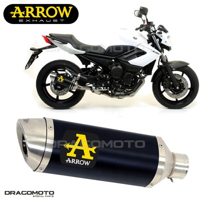 YAMAHA XJ6 / DIVERSION 2009-2015 Muffler ARROW THUNDER ALU Black