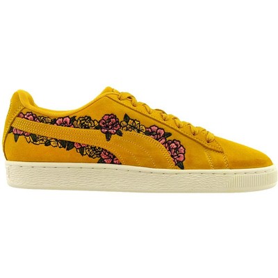 

Женские кроссовки Puma Suede Tol с вышивкой и цветочным принтом, размер 7 B, повседневная обувь 370245-0, Желтый, Puma Suede Tol Embroidery Floral