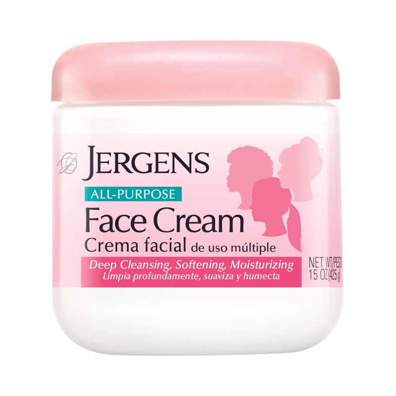 Jergens All Purpose Face Cream Moisturizer Lotion, 15 Fl Oz
