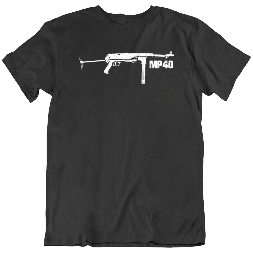 MP40 Gun Schmeisser Submachine German Maschinenpistole T-Shirt Tee Mens Gift New