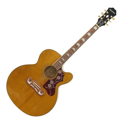 Epiphone J-200 EC Studio Vintage Natural Electric Acoustic Guitar
