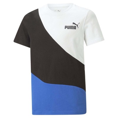 

Футболка Puma Power Cat с круглым вырезом и короткими рукавами для мальчиков, размер , повседневные топы 674, Синий, Puma Power Cat Crew Neck Short Sleeve T-Shirt Youth
