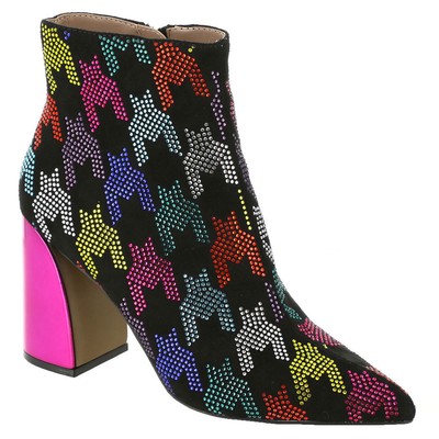 Женские ботинки Betsey Johnson Marinna - Черные-Многоцветные/В тонкую клетку