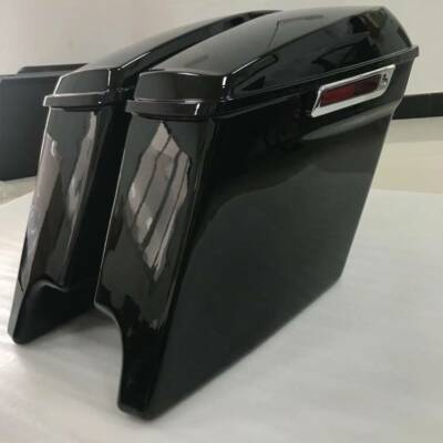 5'' Stretched Extended Hard Saddle bags For Harley Touring Street Glide 2014-2024