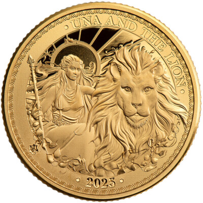 2023 1/4 oz Proof St. Helena Gold Una and The Lion Coin | eBay